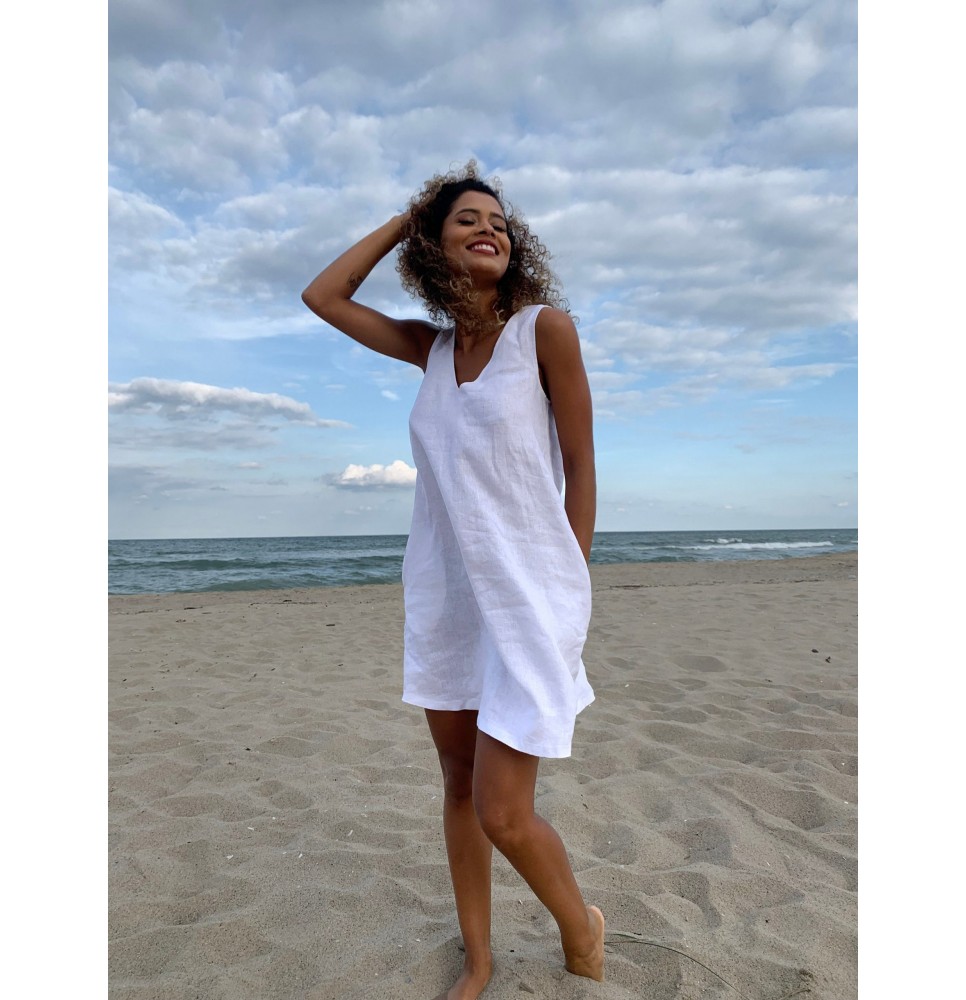 Sleeveless Simple Mini Dress