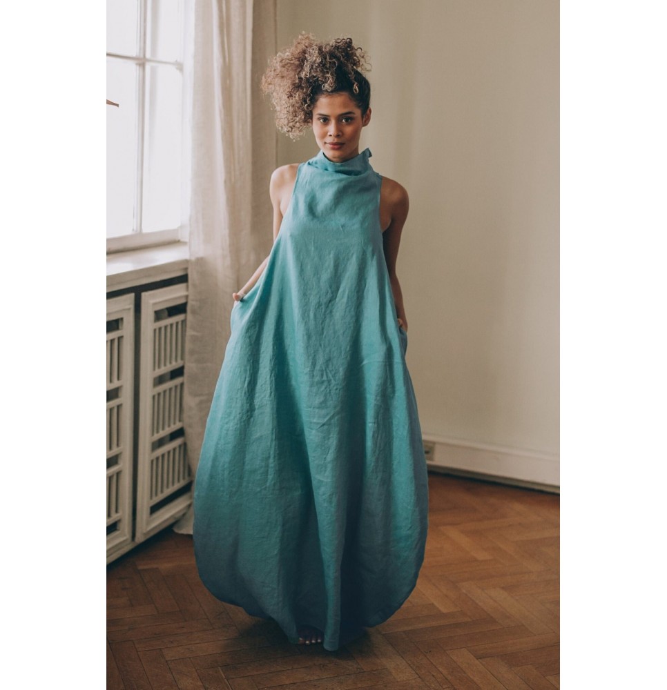 Summer Edgy Teal Dress 
