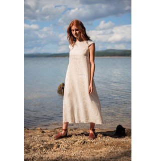 Summer Linen Dress with Pockets