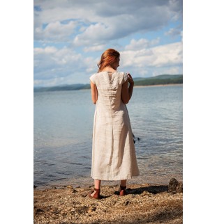 Summer Linen Dress with Pockets