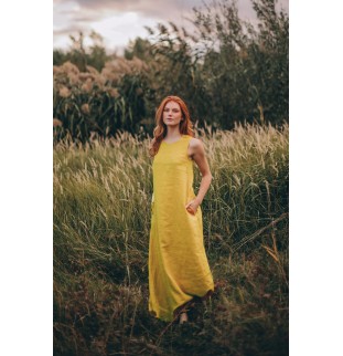 Summer Minimalist Linen Dress