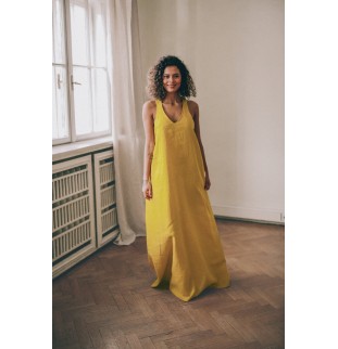 Summer mustard dress