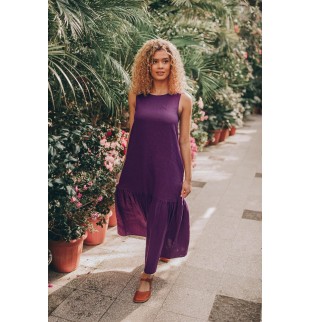 Women's Lightweight Sleeveless Linen Dress