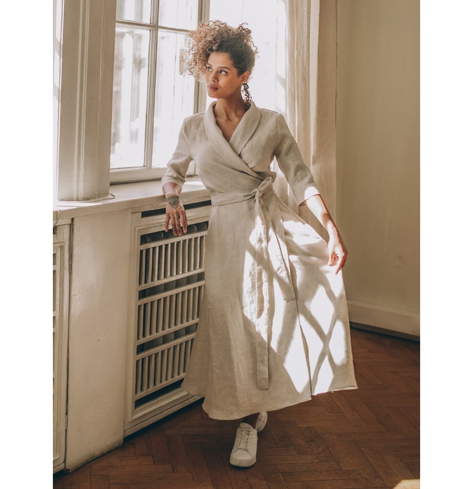 Women's Shawl Collar Wrap Dress